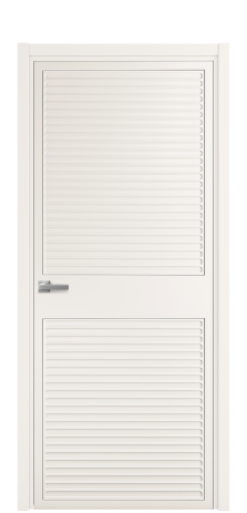 Дверь межкомнатная Спейс 02 Цвет Молочный Покрытие Эмаль  Наличник L 50 Цена 49475