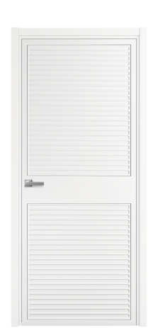 Дверь межкомнатная Space 02 Цвет Белый Покрытие Эмаль  Наличник L 50 Цена 49475