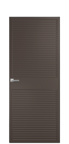 Дверь межкомнатная Space 02 Цвет Коричневый Покрытие Эмаль  Наличник Скрытый короб хром Цена 69310