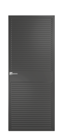 Дверь межкомнатная Space 02 Цвет Антрацит Покрытие Эмаль  Наличник Скрытый короб хром Цена 69310