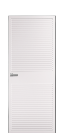 Дверь межкомнатная Space 02 Цвет Крем Покрытие Эмаль  Наличник Скрытый короб хром Цена 69310