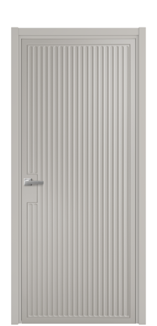 Дверь межкомнатная Space 12 Цвет Серый Шелк Покрытие Эмаль  Наличник L 50 Цена 52175