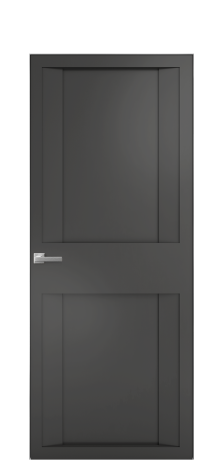 Дверь межкомнатная Podio 01 Цвет Антрацит Покрытие Эмаль  Наличник Скрытый короб хром Цена 94010