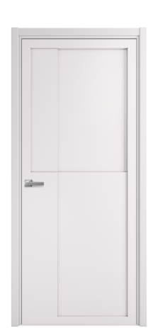 Дверь межкомнатная Podio 02 Цвет Крем Покрытие Эмаль  Наличник L 50 Цена 49475