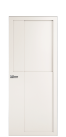 Дверь межкомнатная Podio 02 Цвет Молочный Покрытие Эмаль  Наличник Скрытый короб хром Цена 94010