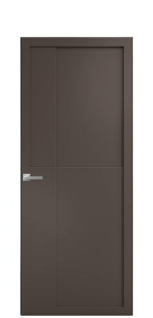 Дверь межкомнатная Podio 02 Цвет Коричневый Покрытие Эмаль  Наличник Скрытый короб хром Цена 94010