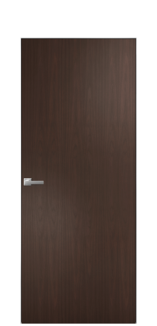 Дверь межкомнатная Porte 39-00 Цвет Каштановый Орех Покрытие Шпон натуральный вертикаль Наличник Скрытый короб хром Цена 44160