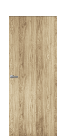 Дверь межкомнатная Porte 39-00 Цвет Орех NY светлый Покрытие ПВХ WOOD NATURAL Наличник Скрытый короб хром Цена 31900