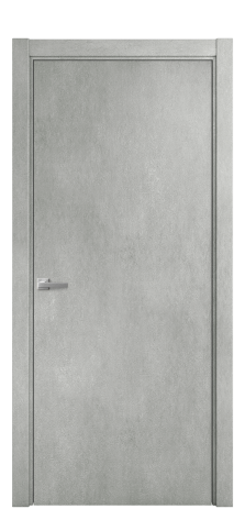 Дверь межкомнатная Porte 39-00 Цвет Бетон серый Покрытие ПВХ ORIGINAL Наличник L 75 Цена 24575