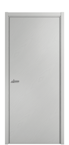 Дверь межкомнатная Porte 39-00 Цвет Ясень Белый Покрытие Шпон крашеный горизонталь Наличник Скрытый короб хром Цена 42410