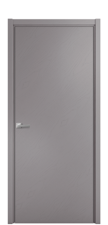 Дверь межкомнатная Porte 39-00 Цвет Ясень Телегрей Покрытие Шпон крашеный горизонталь Наличник Скрытый короб хром Цена 42410