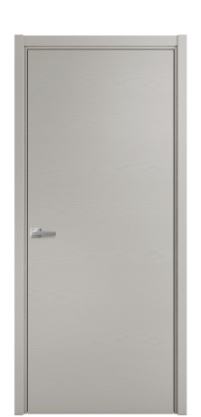 Дверь межкомнатная Porte 39-00 Цвет Ясень Серый Шелк Покрытие Шпон крашеный горизонталь Наличник L 50 Цена 41775