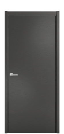 Дверь межкомнатная Porte 39-00 Цвет Ясень Антрацит Покрытие Шпон крашеный горизонталь Наличник L 50 Цена 41775