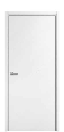 Дверь межкомнатная Porte 39-00 Цвет Ясень Белый Покрытие Шпон крашеный диагональ Наличник L 50 Цена 48088