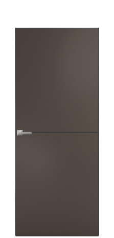 Дверь межкомнатная Слот 10-001 Цвет Коричневый Покрытие Эмаль  Наличник Скрытый короб хром Цена 44003