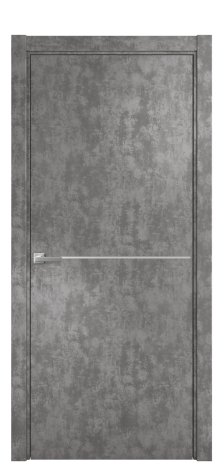 Дверь межкомнатная Slot 10-001 Цвет Айс какао Покрытие ПВХ ФАКТУРНЫЕ Наличник L 75 Цена 31200