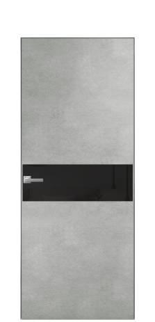 Дверь межкомнатная Ветро 11 Цвет Бетон серый Покрытие ПВХ ФАКТУРНЫЕ Наличник Скрытый короб хром Цена 41000