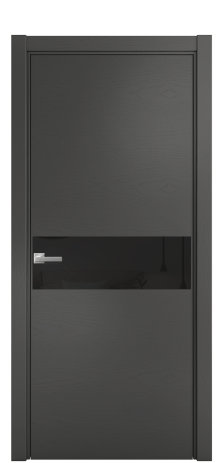 Дверь межкомнатная Ветро 11 Цвет Ясень Антрацит Покрытие Шпон крашеный  Наличник L 75 Цена 48775