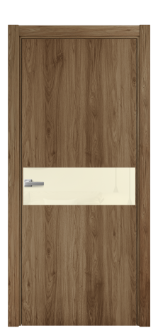 Дверь межкомнатная Ветро 11 Цвет Орех классический Покрытие ПВХ ПОД ДЕРЕВО Наличник L 75 Цена 8700