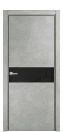 Дверь межкомнатная Ветро 11 Цвет Бетон серый Покрытие ПВХ ФАКТУРНЫЕ Наличник L 75 Цена 8700