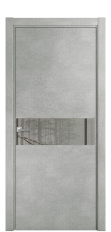Дверь межкомнатная Ветро 11 Цвет Бетон серый Покрытие ПВХ ФАКТУРНЫЕ Наличник L 75 Цена 9200
