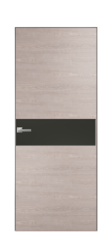 Дверь межкомнатная Ветро 11 Цвет Дуб Имбирь Покрытие Шпон натуральный  Наличник Скрытый короб хром Цена 49450