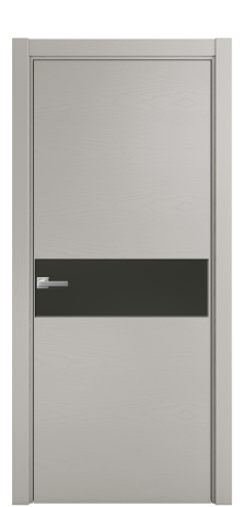 Дверь межкомнатная Ветро 11 Цвет Ясень Серый Шелк Покрытие Шпон крашеный  Наличник L 75 Цена 48775