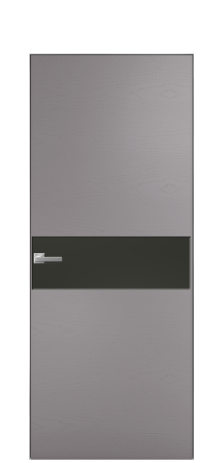 Дверь межкомнатная Ветро 11 Цвет Ясень Ирис Покрытие Шпон крашеный  Наличник Скрытый короб хром Цена 47850