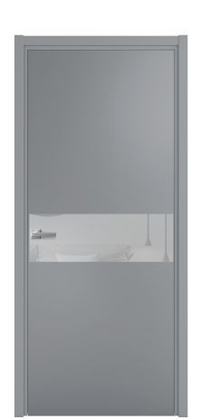 Дверь межкомнатная Ветро 11 Цвет Гриджио Покрытие Эмаль  Наличник L 50 Цена 47573