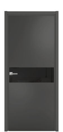 Дверь межкомнатная Ветро 11 Цвет Антрацит Покрытие Эмаль  Наличник L 50 Цена 47073