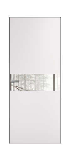 Дверь межкомнатная Vetro 11 Цвет Крем Покрытие Эмаль  Наличник Скрытый короб хром Цена 61810