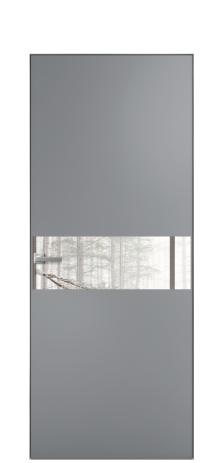 Дверь межкомнатная Vetro 11 Цвет Гриджио Покрытие Эмаль  Наличник Скрытый короб хром Цена 61810