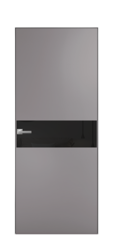 Дверь межкомнатная Vetro 11 Цвет Ирис Покрытие Эмаль  Наличник Скрытый короб хром Цена 61810