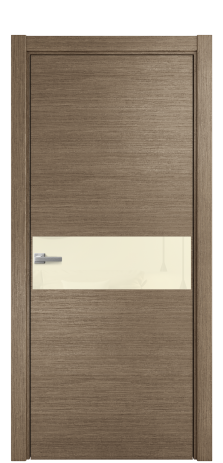 Дверь межкомнатная Vetro 11 Цвет Дуб Кофе Покрытие Шпон масло  Наличник L 75 Цена 53075