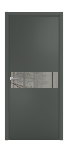 Дверь межкомнатная Vetro 11 Цвет Лайт Грей Покрытие ПВХ SOFT (ПЭТ) Наличник L 75 Цена 28580