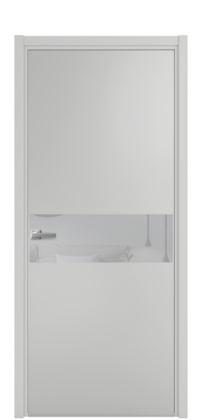 Дверь межкомнатная Vetro 11 Цвет Телегрей Покрытие Эмаль  Наличник L 50 Цена 45175