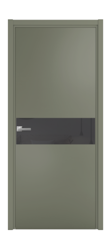 Дверь межкомнатная Vetro 11 Цвет Зеленый Покрытие Эмаль  Наличник L 50 Цена 44675