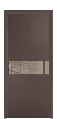 Дверь межкомнатная Vetro 11 Цвет Коричневый Покрытие Эмаль  Наличник L 50 Цена 45175