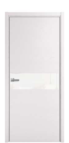 Дверь межкомнатная Vetro 11 Цвет Ясень Крем Покрытие Шпон крашеный  Наличник L 50 Цена 48025