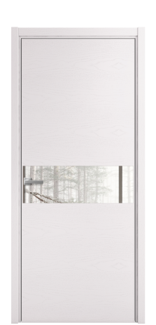 Дверь межкомнатная Vetro 11 Цвет Ясень Крем Покрытие Шпон крашеный  Наличник L 50 Цена 48025