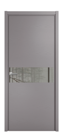 Дверь межкомнатная Vetro 11 Цвет Ясень Ирис Покрытие Шпон крашеный  Наличник L 50 Цена 48525