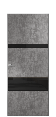 Дверь межкомнатная Vetro 12 Цвет Ice cacao Покрытие ПВХ ORIGINAL Наличник Скрытый короб хром Цена 42010