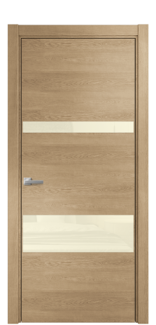 Дверь межкомнатная Vetro 12 Цвет Дуб Светлый Покрытие Шпон натуральный  Наличник L 75 Цена 51150