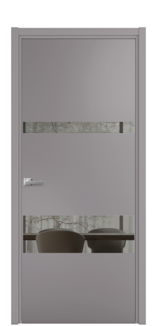 Дверь межкомнатная Vetro 12 Цвет Ирис Покрытие Эмаль  Наличник L 50 Цена 45175