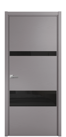 Дверь межкомнатная Vetro 12 Цвет Ясень Ирис Покрытие Шпон крашеный  Наличник L 50 Цена 48025
