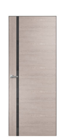 Дверь межкомнатная Vetro 13 Цвет Дуб Имбирь Покрытие Шпон натуральный  Наличник Скрытый короб хром Цена 66110