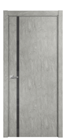 Дверь межкомнатная Vetro 13 Цвет Скол камня грей Покрытие ПВХ ORIGINAL Наличник L 75 Цена 33550