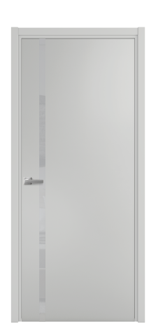 Дверь межкомнатная Vetro 13 Цвет Телегрей Покрытие Эмаль  Наличник L 50 Цена 45175