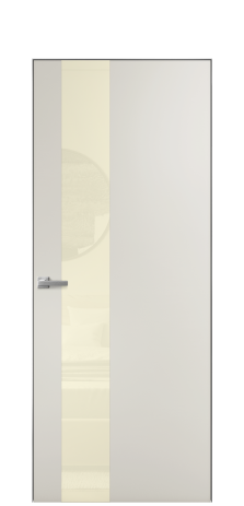 Дверь межкомнатная Ветро 14 Цвет Дымчатый Покрытие Эмаль  Наличник Скрытый короб хром Цена 45550