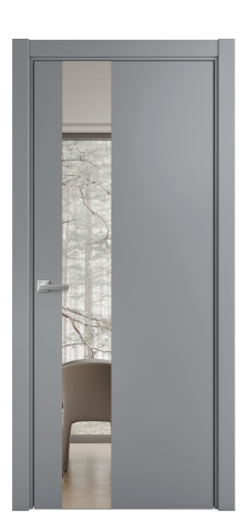 Дверь межкомнатная Ветро 14 Цвет Гриджио Покрытие Эмаль  Наличник L 75 Цена 47073